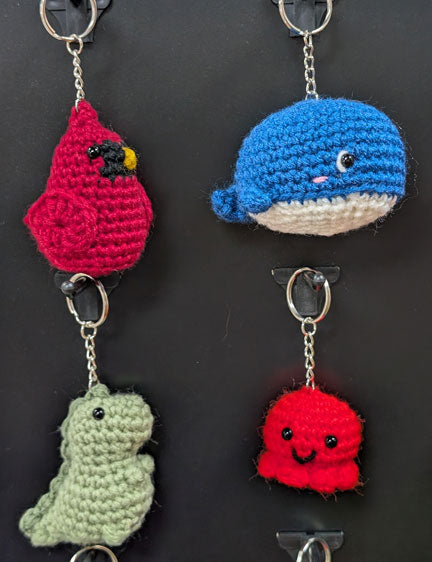 Crochet Dinosaur key-chain