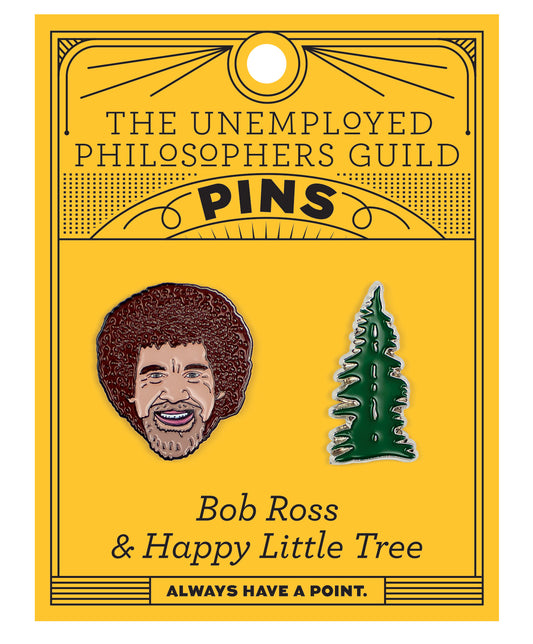 Enamel Pins: Bob Ross