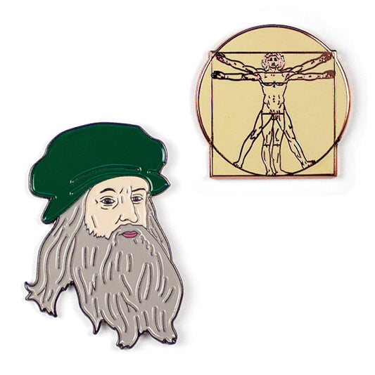Enamel Pins: Leonardo Da Vinci