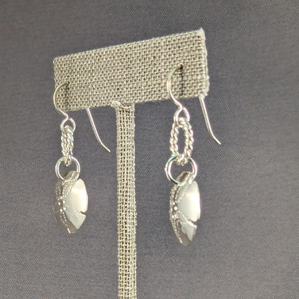 Sand Dollar Silver Earrings