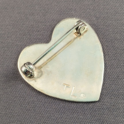 Large Heart Pin - LOVE