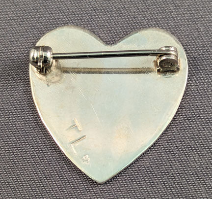 Large Heart Pin - LOVE