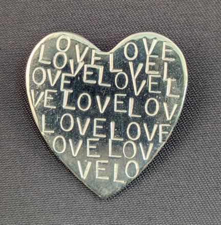 Large Heart Pin - LOVE