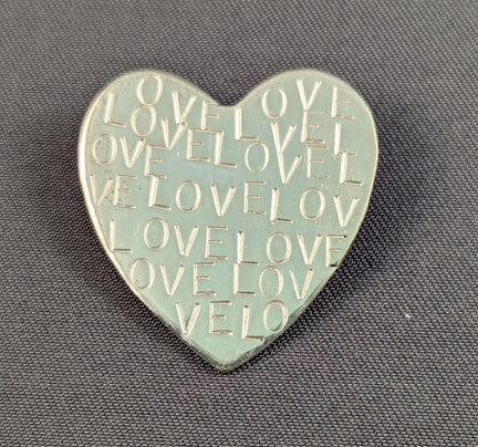 Large Heart Pin - LOVE