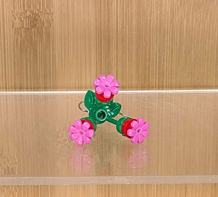 LEGO earrings: Branching Flowers