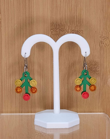 LEGO earrings: Fall Leaves