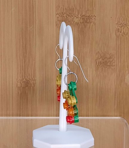 LEGO earrings: Fall Leaves