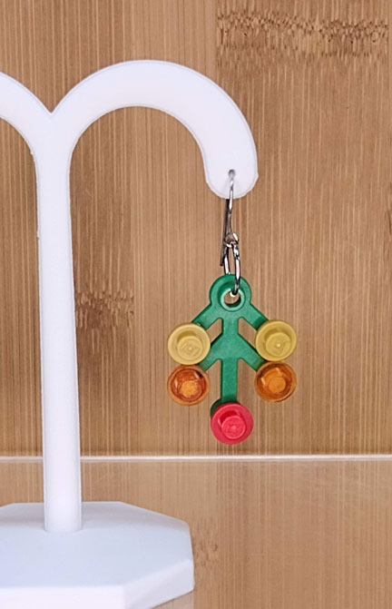 LEGO earrings: Fall Leaves