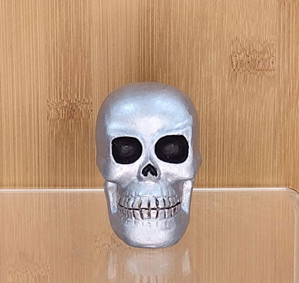 Painted Skull: silver