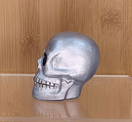 Painted Skull: silver