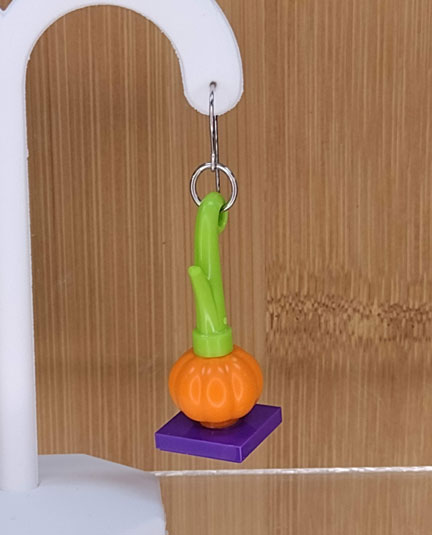 LEGO earrings: Pumpkins on Vines