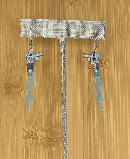 LEGO earrings: Laser Gunz!
