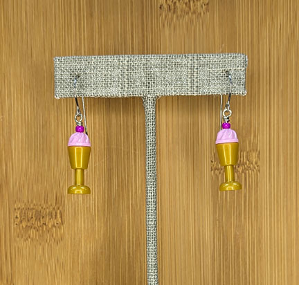 LEGO earrings: Ice Cream Sundae