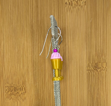 LEGO earrings: Ice Cream Sundae