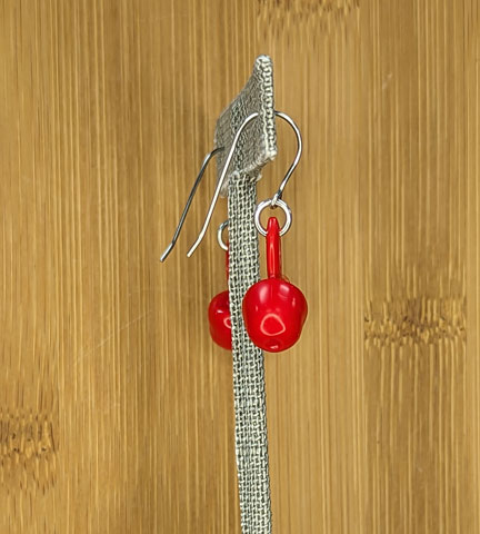 LEGO earrings: Red Apples