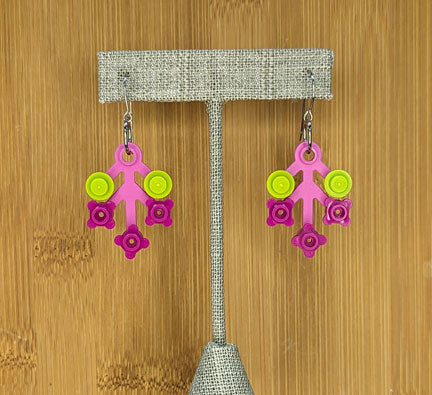 LEGO earrings: Pink Branches