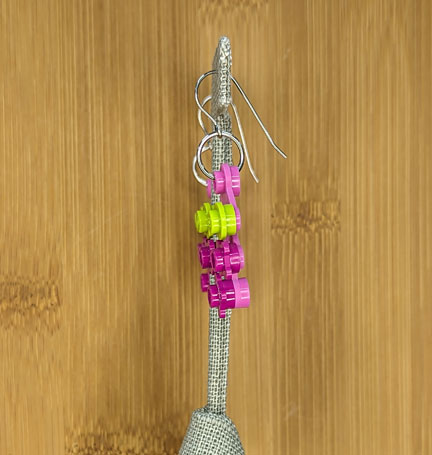 LEGO earrings: Pink Branches