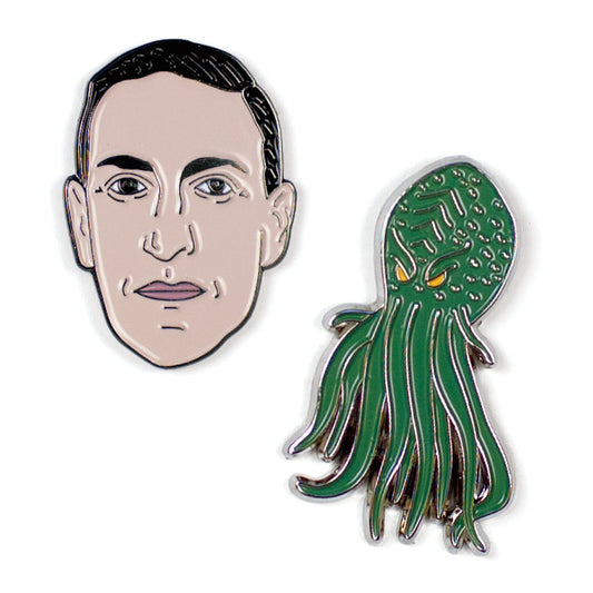 Enamel Pins: H.P. Lovecraft