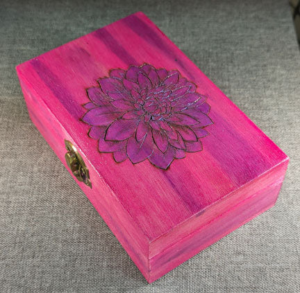 Purple and Pink Flower Box