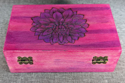 Purple and Pink Flower Box