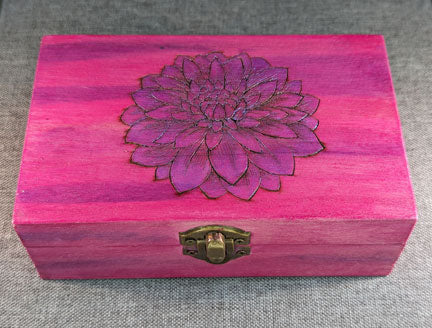 Purple and Pink Flower Box