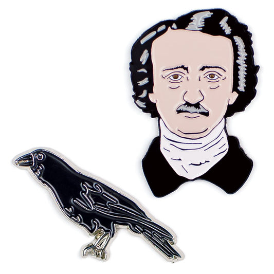 Enamel Pins: Edgar Allan Poe