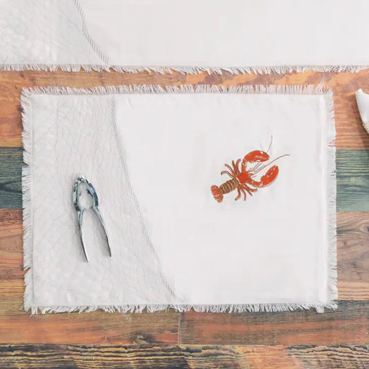 Embroidered Lobster Placemat
