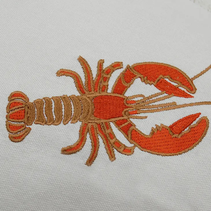 Embroidered Lobster Table Runner
