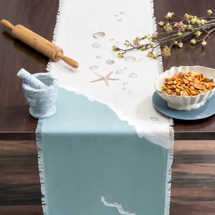 Shells and Sand Table Runner