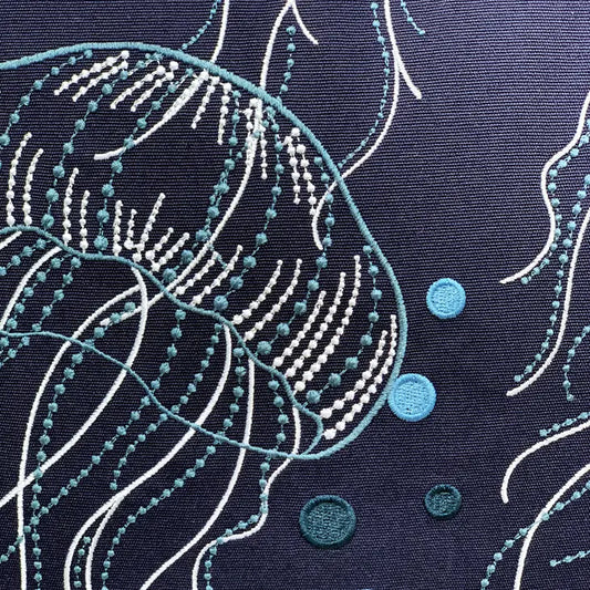 Jellyfish Bloom Indoor/Outdoor Pillow