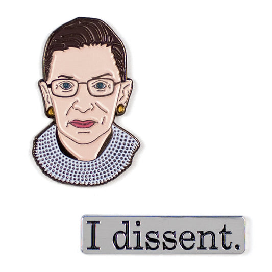 Enamel Pins: Ruth Bader Ginsburg