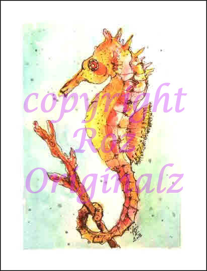 Card: Seahorse