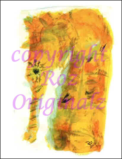 Card: Yellow Seahorse