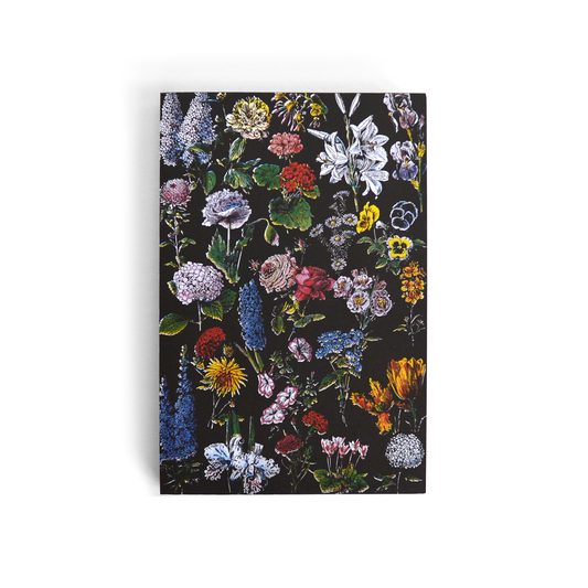 Vintage Botanical Flower Garden Exposed Binding Notebook