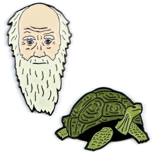 Enamel Pins: Charles Darwin