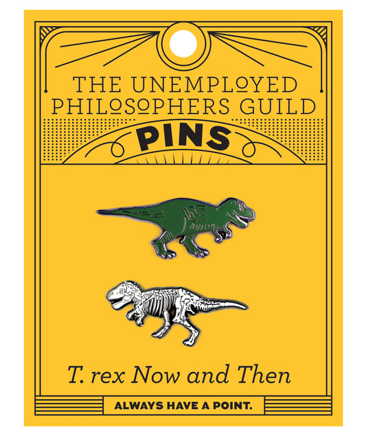 Enamel Pins: T. Rex Now and Then