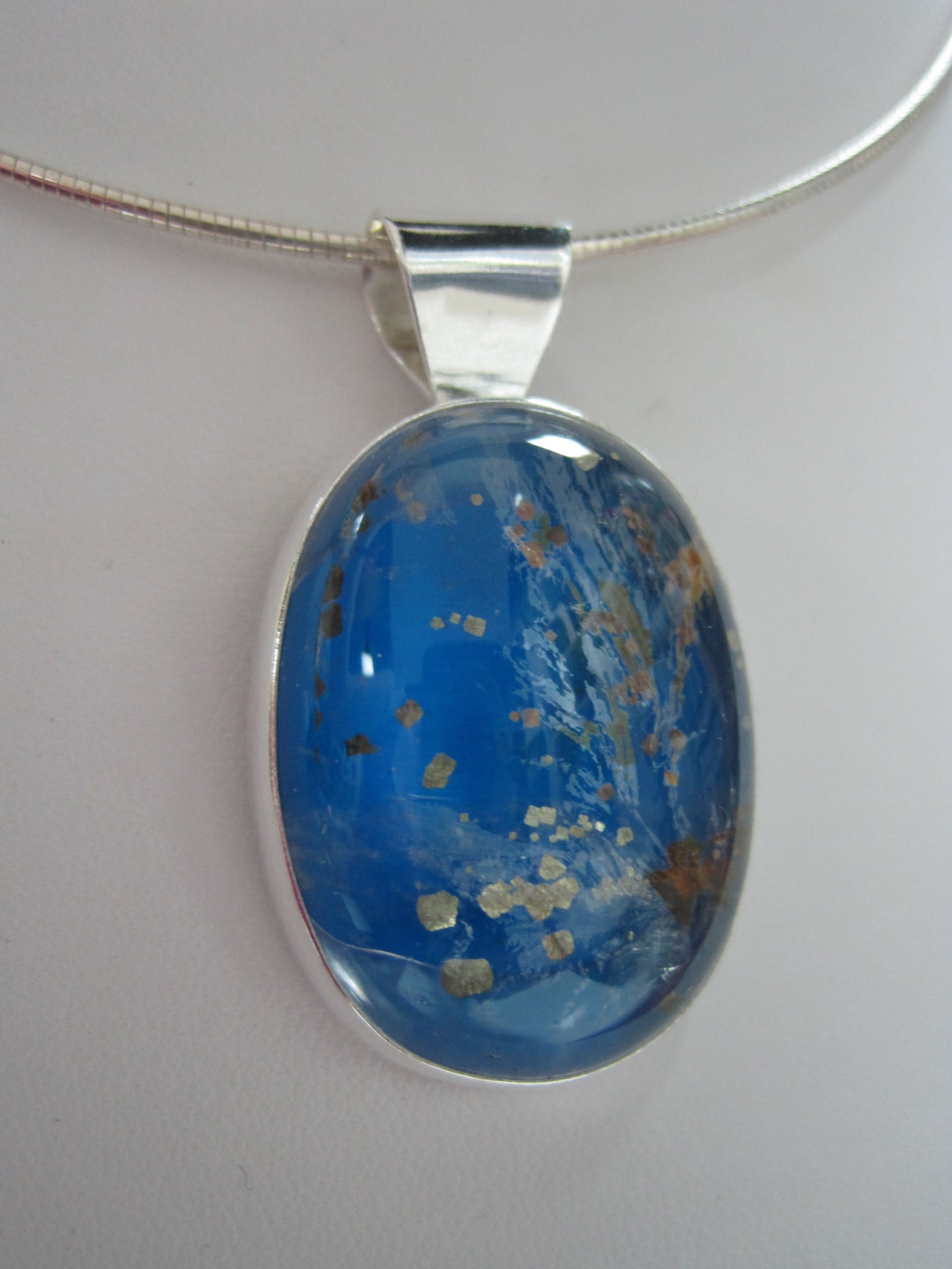 Pyrite in Quartz Pendant
