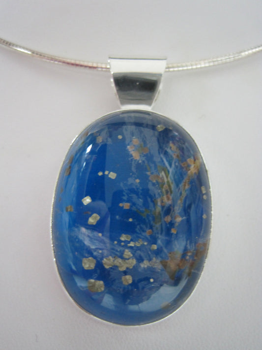 Pyrite in Quartz Pendant