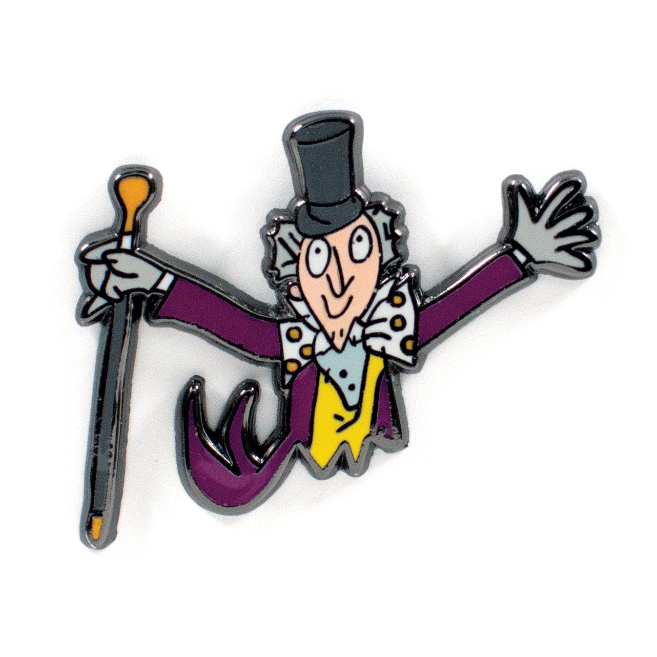 Enamel Pins: Willy Wonka & Golden Ticket
