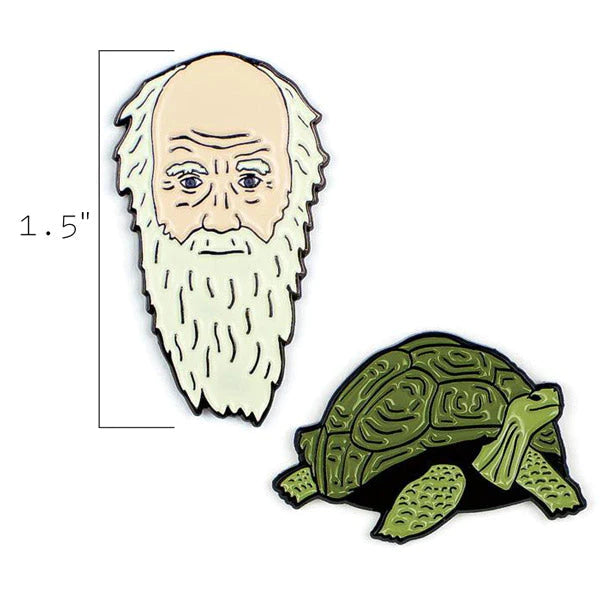 Enamel Pins: Charles Darwin