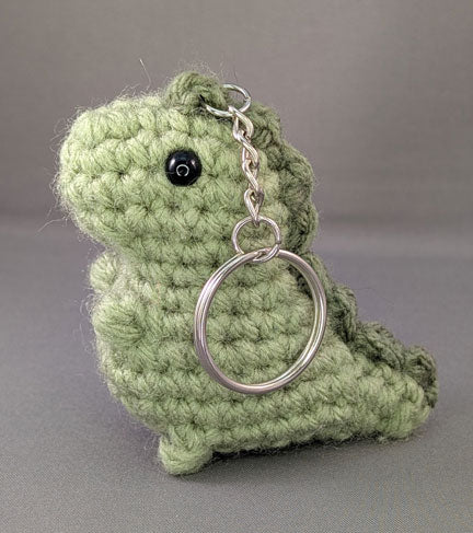 Crochet Dinosaur key-chain