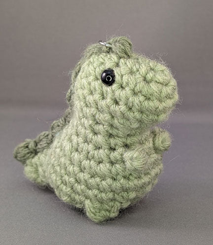 Crochet Dinosaur key-chain