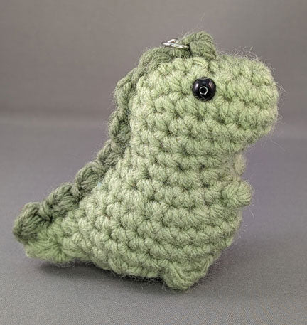 Crochet Dinosaur key-chain