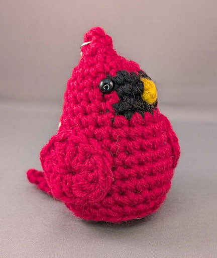 Crochet Cardinal key-chain