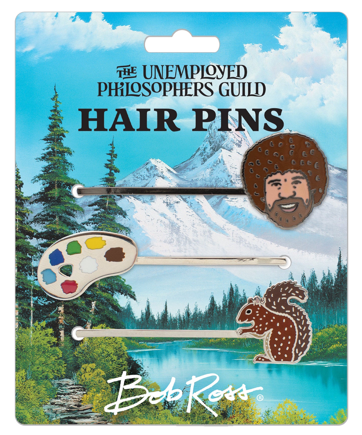 Hair Pins: Bob Ross