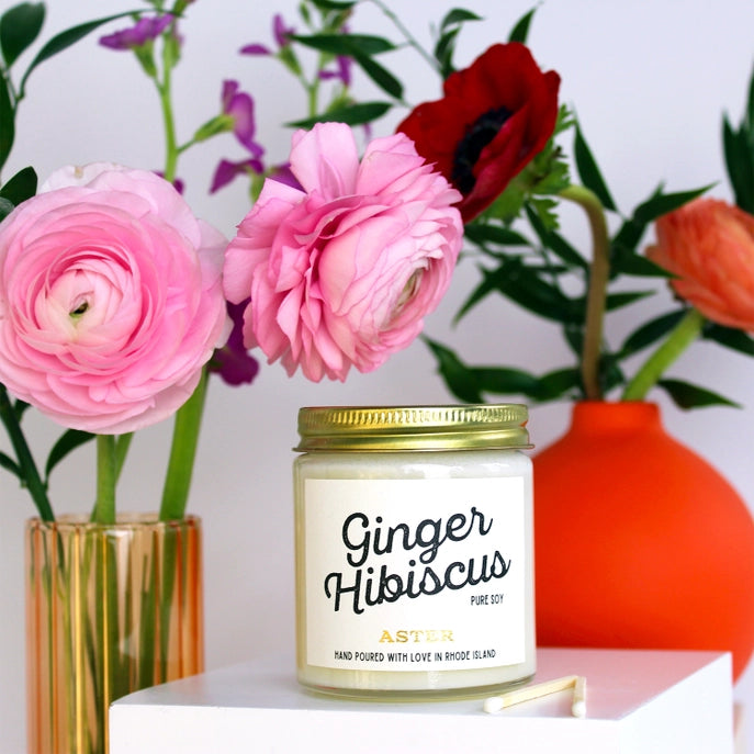 Ginger Hibiscus Candle - 4oz