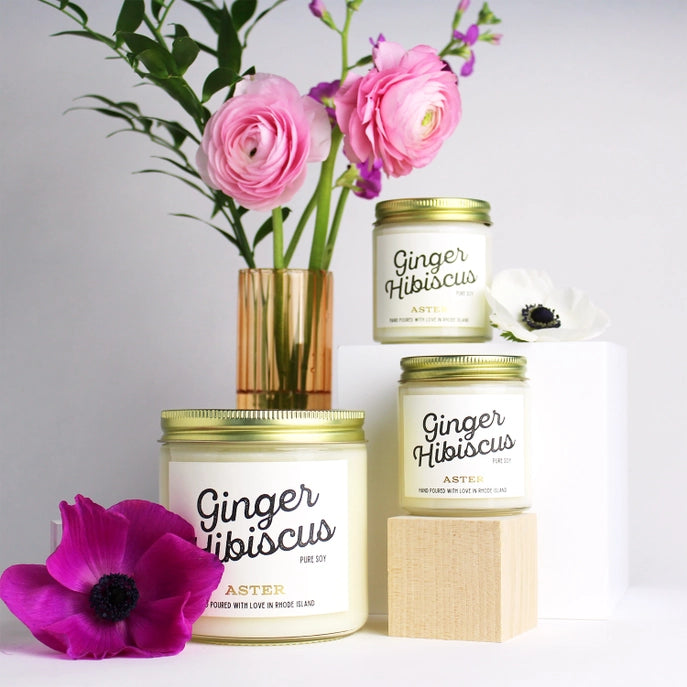 Ginger Hibiscus Candle - 4oz