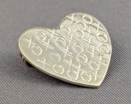 Small Heart Pin - XOXO