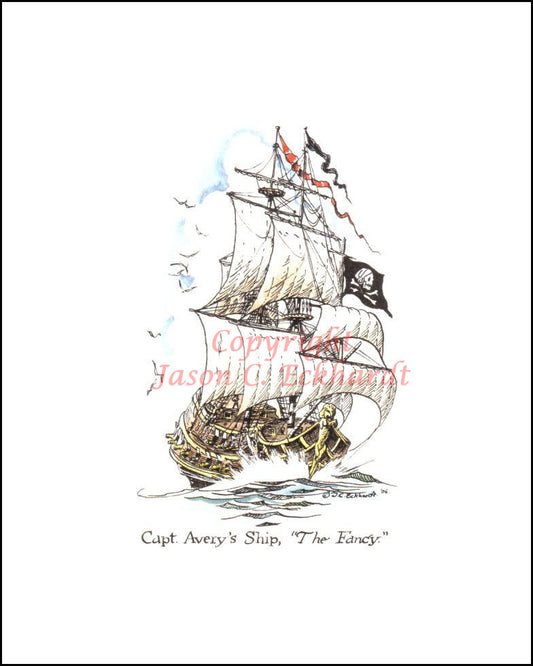 8x10 Print: Capt. Avery's Ship 'The Fancy'
