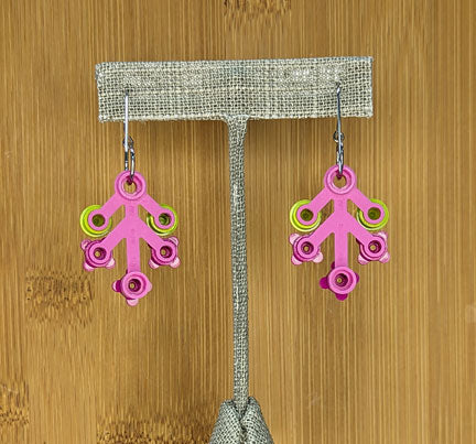 LEGO earrings: Pink Branches